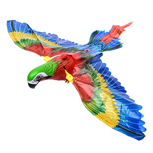 NICERAM Elektrisches Vogelspielzeug für Katzen, Fliegender Adler, Papageienform, Geräuschspielzeug, interaktives Kätzchenspielzeug für Katzen zum Alleinspielen und Trainieren von NICERAM