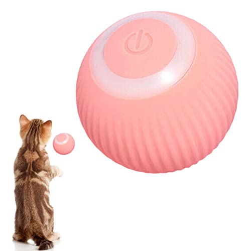 NICERAM Katzenspielzeugball, wiederaufladbarer USB-Smart-Rollball, Bewegungsaktivierter automatischer Rollball für Haustiere, interaktives Katzenballspielzeug von NICERAM