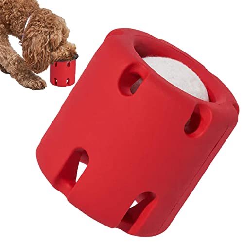 NICERAM Tennis Tumble Hundespielzeug, Tennis Tumble Puzzle Hundespielzeug, Gummi-Hundeball-Spielzeug, Hunde-Tennis-Cup, bissfestes Hundezähne-Kauspielzeug von NICERAM