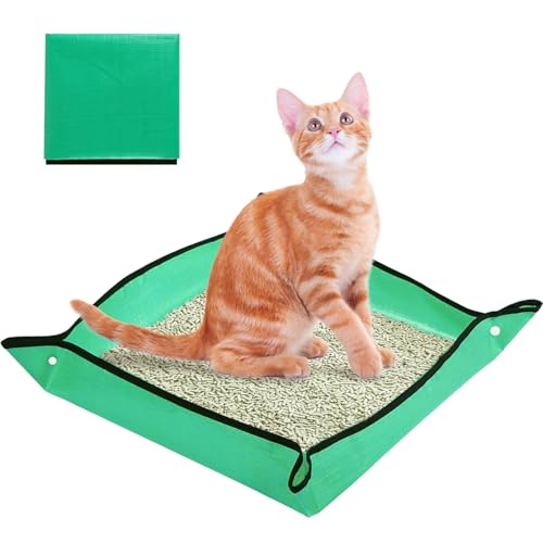 1 x Reise-Klo für Katzen, tragbare Katzentoilette für Katzen, faltbar und verstaubar, große Größe, wasserdichte Katze, ideal für Reisen, Auto und Camping 1 x Reise-Klo für Katzen, tragbare Katzentoilette für Katzen, faltbar und verstaubar, große Größe, wasserdichte Katze, ideal für Reisen, Auto und Camping von NICERINC PET