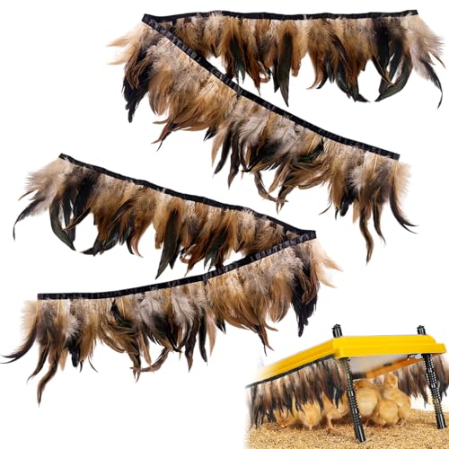 2 Federn für Kükenbrüher, schneidbare Mutter Henne Feder, Kükenwärmer, Hühnerbrut-Set (1,8 m) von NICERINC PET