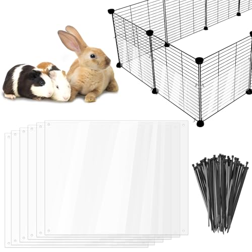 Haustier-Käfig-Auskleidung, transparent, Kantenschutz, Kaninchenkäfig, Urin-Schutz, blockiert Käfig-Seitenstreu für Kaninchen, Meerschweinchen, Hamster, Igel, Chinchilla, Frettchen, Kaninchen (30 x Haustier-Käfig-Auskleidung, transparent, Kantenschutz, Kaninchenkäfig, Urin-Schutz, blockiert Käfig-Seitenstreu für Kaninchen, Meerschweinchen, Hamster, Igel, Chinchilla, Frettchen, Kaninchen (30 x von NICERINC PET