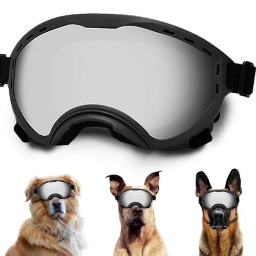 Hundebrille mit verstellbarem Band, UV-Schutz, windgeschützte Welpen-Sonnenbrille Ideal zum Schutz der Hundeaugen – Weiche, Bequeme Hundebrille Hundebrille mit verstellbarem Band, UV-Schutz, windgeschützte Welpen-Sonnenbrille Ideal zum Schutz der Hundeaugen – Weiche, Bequeme Hundebrille von NICERINC PET
