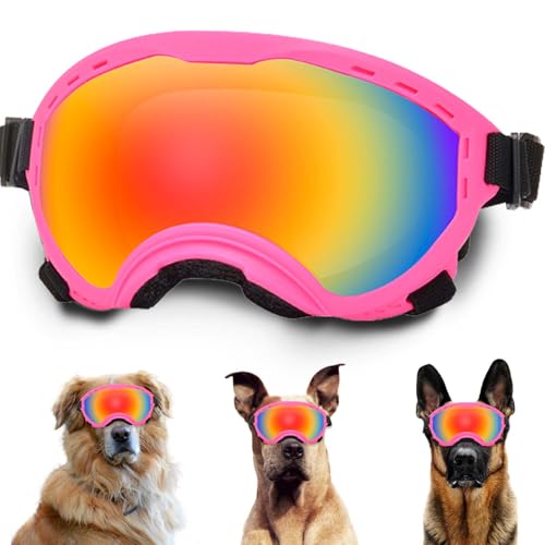 Hundebrille mit verstellbarem Band, UV-Schutz, windgeschützte Welpen-Sonnenbrille Ideal zum Schutz der Hundeaugen – Weiche, Bequeme Hundebrille Hundebrille mit verstellbarem Band, UV-Schutz, windgeschützte Welpen-Sonnenbrille Ideal zum Schutz der Hundeaugen – Weiche, Bequeme Hundebrille von NICERINC PET