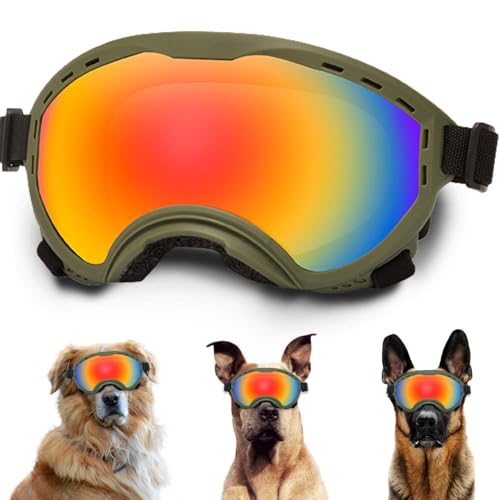 Hundebrille mit verstellbarem Band, UV-Schutz, windgeschützte Welpen-Sonnenbrille Ideal zum Schutz der Hundeaugen – Weiche, Bequeme Hundebrille Hundebrille mit verstellbarem Band, UV-Schutz, windgeschützte Welpen-Sonnenbrille Ideal zum Schutz der Hundeaugen – Weiche, Bequeme Hundebrille von NICERINC PET