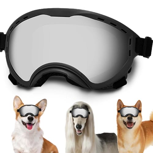 Hundebrille mit verstellbarem Band, UV-Schutz, windgeschützte Welpen-Sonnenbrille Ideal zum Schutz der Hundeaugen – Weiche, Bequeme Hundebrille Hundebrille mit verstellbarem Band, UV-Schutz, windgeschützte Welpen-Sonnenbrille Ideal zum Schutz der Hundeaugen – Weiche, Bequeme Hundebrille von NICERINC PET