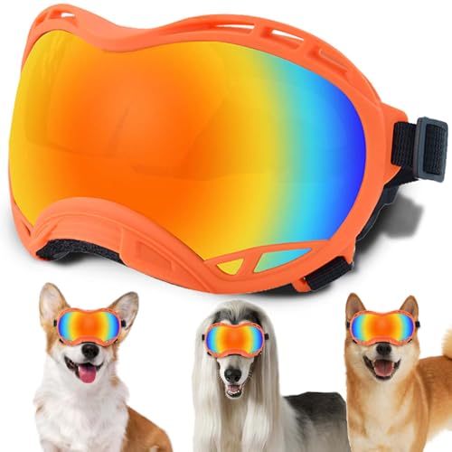 Hundesonnenbrille, Doggles UV-Schutz – Haustier-Sonnenbrille mit verstellbarem Band Geeignet für Motorrad, Auto, Fahrrad, Wandern, Schwimmen – Schutz vor Wind, Staub und Nebel für Hundeaugen Hundesonnenbrille, Doggles UV-Schutz – Haustier-Sonnenbrille mit verstellbarem Band Geeignet für Motorrad, Auto, Fahrrad, Wandern, Schwimmen – Schutz vor Wind, Staub und Nebel für Hundeaugen von NICERINC PET