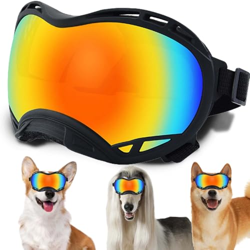 Hundesonnenbrille, Doggles UV-Schutz – Haustier-Sonnenbrille mit verstellbarem Band Geeignet für Motorrad, Auto, Fahrrad, Wandern, Schwimmen – Schutz vor Wind, Staub und Nebel für Hundeaugen Hundesonnenbrille, Doggles UV-Schutz – Haustier-Sonnenbrille mit verstellbarem Band Geeignet für Motorrad, Auto, Fahrrad, Wandern, Schwimmen – Schutz vor Wind, Staub und Nebel für Hundeaugen von NICERINC PET