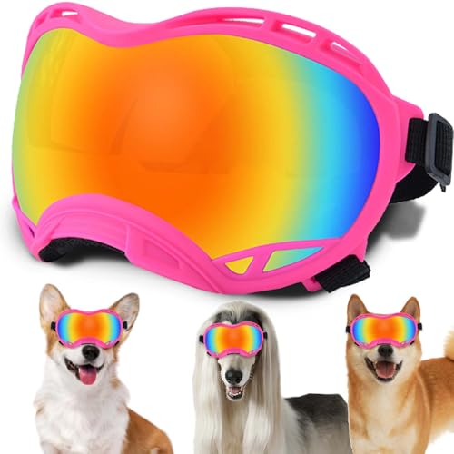Hundesonnenbrille, Doggles UV-Schutz – Haustier-Sonnenbrille mit verstellbarem Band Geeignet für Motorrad, Auto, Fahrrad, Wandern, Schwimmen – Schutz vor Wind, Staub und Nebel für Hundeaugen Hundesonnenbrille, Doggles UV-Schutz – Haustier-Sonnenbrille mit verstellbarem Band Geeignet für Motorrad, Auto, Fahrrad, Wandern, Schwimmen – Schutz vor Wind, Staub und Nebel für Hundeaugen von NICERINC PET