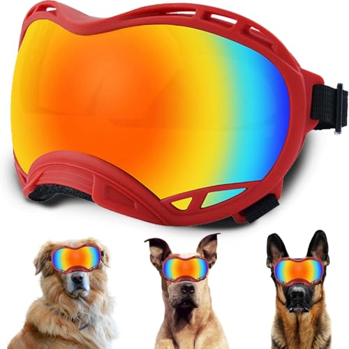 Hundesonnenbrille, Doggles UV-Schutz – Haustier-Sonnenbrille mit verstellbarem Band Geeignet für Motorrad, Auto, Fahrrad, Wandern, Schwimmen – Schutz vor Wind, Staub und Nebel für Hundeaugen Hundesonnenbrille, Doggles UV-Schutz – Haustier-Sonnenbrille mit verstellbarem Band Geeignet für Motorrad, Auto, Fahrrad, Wandern, Schwimmen – Schutz vor Wind, Staub und Nebel für Hundeaugen von NICERINC PET