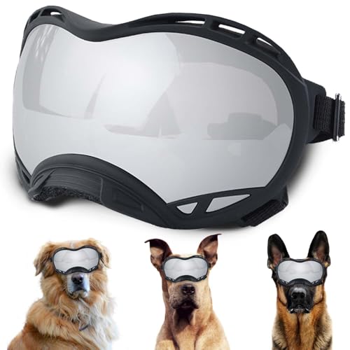 Hundesonnenbrille, Doggles UV-Schutz – Haustier-Sonnenbrille mit verstellbarem Band Geeignet für Motorrad, Auto, Fahrrad, Wandern, Schwimmen – Schutz vor Wind, Staub und Nebel für Hundeaugen Hundesonnenbrille, Doggles UV-Schutz – Haustier-Sonnenbrille mit verstellbarem Band Geeignet für Motorrad, Auto, Fahrrad, Wandern, Schwimmen – Schutz vor Wind, Staub und Nebel für Hundeaugen von NICERINC PET