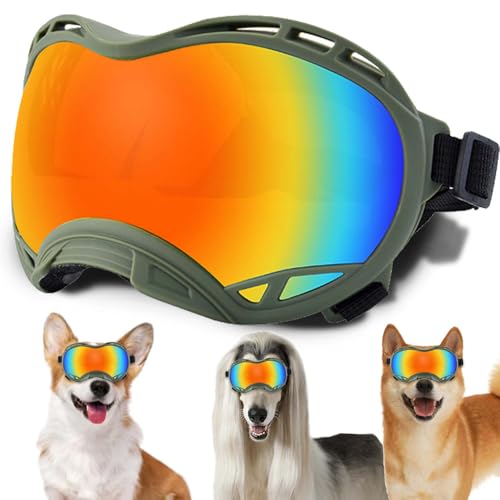Hundesonnenbrille, Doggles UV-Schutz – Haustier-Sonnenbrille mit verstellbarem Band Geeignet für Motorrad, Auto, Fahrrad, Wandern, Schwimmen – Schutz vor Wind, Staub und Nebel für Hundeaugen Hundesonnenbrille, Doggles UV-Schutz – Haustier-Sonnenbrille mit verstellbarem Band Geeignet für Motorrad, Auto, Fahrrad, Wandern, Schwimmen – Schutz vor Wind, Staub und Nebel für Hundeaugen von NICERINC PET