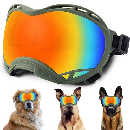 Hundesonnenbrille, Doggles UV-Schutz – Haustier-Sonnenbrille mit verstellbarem Band Geeignet für Motorrad, Auto, Fahrrad, Wandern, Schwimmen – Schutz vor Wind, Staub und Nebel für Hundeaugen Hundesonnenbrille, Doggles UV-Schutz – Haustier-Sonnenbrille mit verstellbarem Band Geeignet für Motorrad, Auto, Fahrrad, Wandern, Schwimmen – Schutz vor Wind, Staub und Nebel für Hundeaugen von NICERINC PET