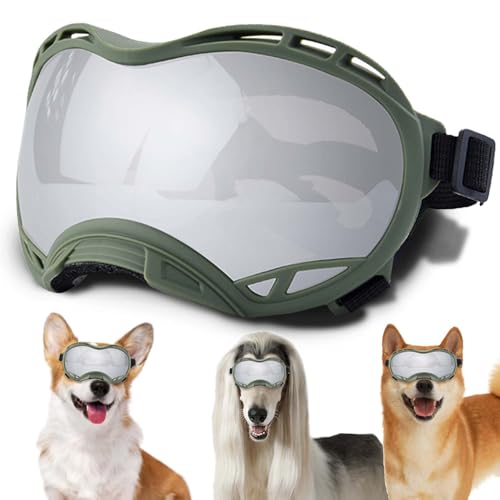 Hundesonnenbrille, Doggles UV-Schutz – Haustier-Sonnenbrille mit verstellbarem Band Geeignet für Motorrad, Auto, Fahrrad, Wandern, Schwimmen – Schutz vor Wind, Staub und Nebel für Hundeaugen Hundesonnenbrille, Doggles UV-Schutz – Haustier-Sonnenbrille mit verstellbarem Band Geeignet für Motorrad, Auto, Fahrrad, Wandern, Schwimmen – Schutz vor Wind, Staub und Nebel für Hundeaugen von NICERINC PET