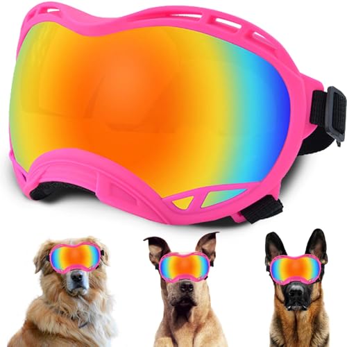 Hundesonnenbrille, Doggles UV-Schutz – Haustier-Sonnenbrille mit verstellbarem Band Geeignet für Motorrad, Auto, Fahrrad, Wandern, Schwimmen – Schutz vor Wind, Staub und Nebel für Hundeaugen Hundesonnenbrille, Doggles UV-Schutz – Haustier-Sonnenbrille mit verstellbarem Band Geeignet für Motorrad, Auto, Fahrrad, Wandern, Schwimmen – Schutz vor Wind, Staub und Nebel für Hundeaugen von NICERINC PET