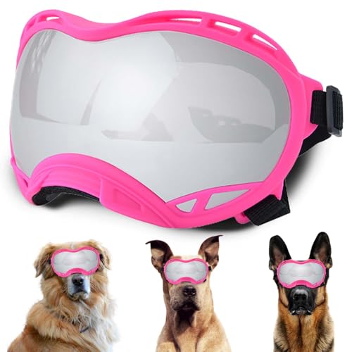 Hundesonnenbrille, Doggles UV-Schutz – Haustier-Sonnenbrille mit verstellbarem Band Geeignet für Motorrad, Auto, Fahrrad, Wandern, Schwimmen – Schutz vor Wind, Staub und Nebel für Hundeaugen Hundesonnenbrille, Doggles UV-Schutz – Haustier-Sonnenbrille mit verstellbarem Band Geeignet für Motorrad, Auto, Fahrrad, Wandern, Schwimmen – Schutz vor Wind, Staub und Nebel für Hundeaugen von NICERINC PET