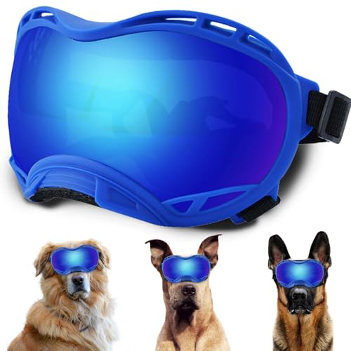 Hundesonnenbrille, Doggles UV-Schutz – Haustier-Sonnenbrille mit verstellbarem Band Geeignet für Motorrad, Auto, Fahrrad, Wandern, Schwimmen – Schutz vor Wind, Staub und Nebel für Hundeaugen Hundesonnenbrille, Doggles UV-Schutz – Haustier-Sonnenbrille mit verstellbarem Band Geeignet für Motorrad, Auto, Fahrrad, Wandern, Schwimmen – Schutz vor Wind, Staub und Nebel für Hundeaugen von NICERINC PET
