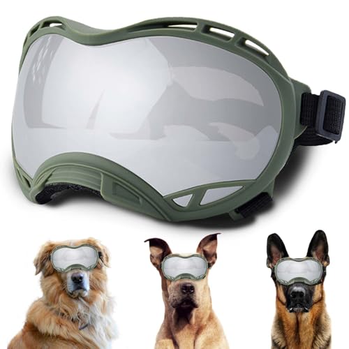 Hundesonnenbrille, Doggles UV-Schutz – Haustier-Sonnenbrille mit verstellbarem Band Geeignet für Motorrad, Auto, Fahrrad, Wandern, Schwimmen – Schutz vor Wind, Staub und Nebel für Hundeaugen Hundesonnenbrille, Doggles UV-Schutz – Haustier-Sonnenbrille mit verstellbarem Band Geeignet für Motorrad, Auto, Fahrrad, Wandern, Schwimmen – Schutz vor Wind, Staub und Nebel für Hundeaugen von NICERINC PET