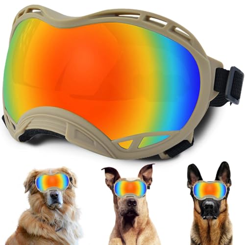 Hundesonnenbrille, Doggles UV-Schutz – Haustier-Sonnenbrille mit verstellbarem Band Geeignet für Motorrad, Auto, Fahrrad, Wandern, Schwimmen – Schutz vor Wind, Staub und Nebel für Hundeaugen Hundesonnenbrille, Doggles UV-Schutz – Haustier-Sonnenbrille mit verstellbarem Band Geeignet für Motorrad, Auto, Fahrrad, Wandern, Schwimmen – Schutz vor Wind, Staub und Nebel für Hundeaugen von NICERINC PET
