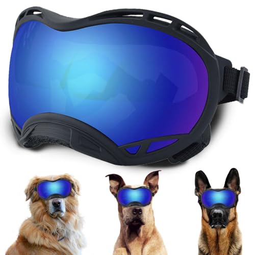 Hundesonnenbrille, Doggles UV-Schutz – Haustier-Sonnenbrille mit verstellbarem Band Geeignet für Motorrad, Auto, Fahrrad, Wandern, Schwimmen – Schutz vor Wind, Staub und Nebel für Hundeaugen Hundesonnenbrille, Doggles UV-Schutz – Haustier-Sonnenbrille mit verstellbarem Band Geeignet für Motorrad, Auto, Fahrrad, Wandern, Schwimmen – Schutz vor Wind, Staub und Nebel für Hundeaugen von NICERINC PET