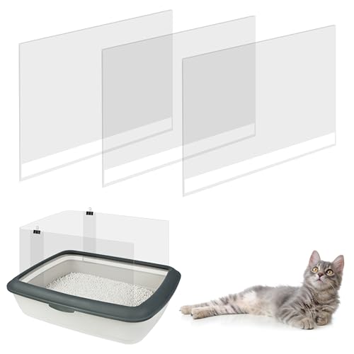 Katzentoilette, Urin-Spritzschutz, leicht zu reinigen, Spritzschutz, 3 Stück Katzentoilette, Urin-Spritzschutz, leicht zu reinigen, Spritzschutz, 3 Stück von NICERINC PET