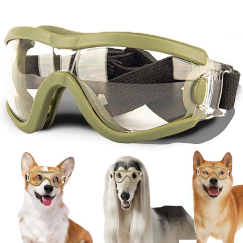 Mittlere Hundesonnenbrille mit verstellbarem Band, UV-Schutz, Winddichte Hundebrille, geeignet zum Schutz der Hundeaugen, weiche Hundebrille von NICERINC PET