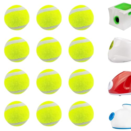 NICERINC PET Tennisbälle für Hunde, Größe XS, 3,8 cm, 12 Stück, passend für Ballwerfer von NICERINC PET