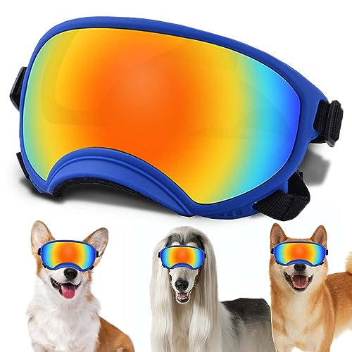 Sonnenbrille für kleine Hunde mit verstellbarem Riemen, UV-Schutz, winddicht, geeignet für kleine Hunde, Haustierbrillen, Augenschutz, weiche Hundebrille Sonnenbrille für kleine Hunde mit verstellbarem Riemen, UV-Schutz, winddicht, geeignet für kleine Hunde, Haustierbrillen, Augenschutz, weiche Hundebrille von NICERINC PET