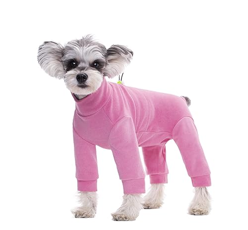 NICNICPET Warmer Mantel für Hunde, elastischer, warmer Dralon-Haustier-Einteiler, Kleidung, schützt Gelenke, Anti-Haare, Anti-Lecken, Hunde-Pyjama, Schlafanzug für Welpen, Katzen, kleine Hunde (M, von NICNICPET