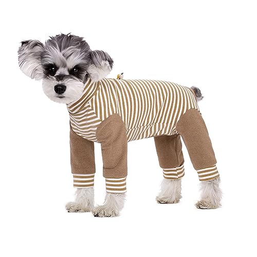 NICNICPET Warmer Mantel für Hunde, elastischer, warmer Dralon-Haustier-Einteiler, Kleidung, schützt Gelenke, Anti-Haare, Anti-Lecken, Hunde-Pyjama für kleine und mittelgroße Hunde (Größe XXL, von NICNICPET