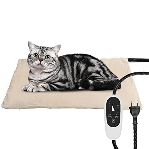 NICREW Haustier Heizkissen für Katze Hund 40x45cm, Temperatur Einstellbar Elektrisches Heizkissen mit Anti-Bite-Schlauchwickel Kabel NICREW Haustier Heizkissen für Katze Hund 40x45cm, Temperatur Einstellbar Elektrisches Heizkissen mit Anti-Bite-Schlauchwickel Kabel von NICREW