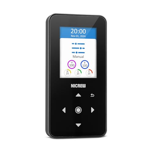 NICREW HyperReef Gen 2 Controller, 5-Kanal Steuerung Touchbutton 2,4 Zoll LCD-Display Daisy-Chain-Funktion NICREW HyperReef Gen 2 Controller, 5-Kanal Steuerung Touchbutton 2,4 Zoll LCD-Display Daisy-Chain-Funktion von NICREW
