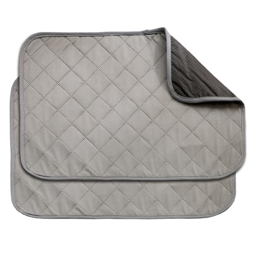 2 PCs wasserdichte Pads waschbarer Absorptions-Inkontinenzbettbissen Nicht-Schlupfbett für Inkontinenz Erwachsene wiederverwendbare Blätter Multi-Szenen wasserdichtes Blatt für tägliche dunkelgraue 6 von NIDONE