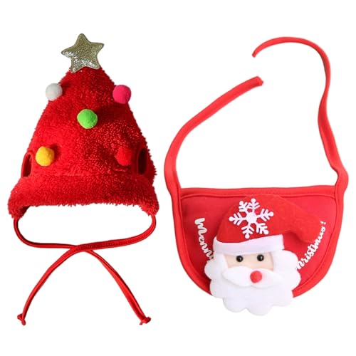2pcs Weihnachtshund Bandanas, einstellbar von NIDONE