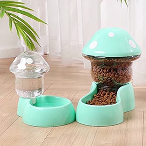 Automatische Feeder- und Wasserer -Set, 2pcs Automatische Haustierfutterleute Small & Medium Haustiere Automatische Lebensmittelfutter- und Wasserer -Set für kleine mittelgroße Haustiere Pilzform Grün Automatische Feeder- und Wasserer -Set, 2pcs Automatische Haustierfutterleute Small & Medium Haustiere Automatische Lebensmittelfutter- und Wasserer -Set für kleine mittelgroße Haustiere Pilzform Grün von NIDONE