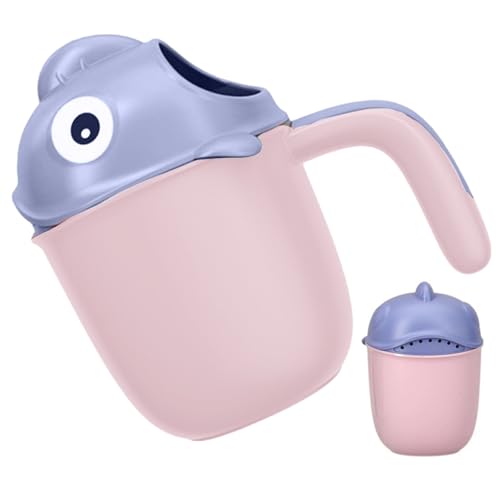 Baby Bad Spülung Tasse, 6, 3 x 6, 2 Zoll Plastikbadspielzeug mit 7 Wasserauslässen und bequemem Griff, Clownfish -Design für Dusche von NIDONE