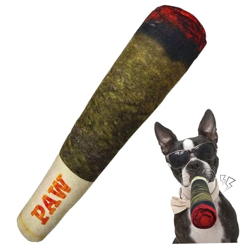 Hundespielzeug, Dummy Plüsch Zigarrenhund Kauenspielzeug mit Schallpfeife, interaktiver Verschleiß-resistenter Plüsch-Hund-Spielzeug für aggressive Kauenzähne Reinigung und Training, Hundekauspielzeu Hundespielzeug, Dummy Plüsch Zigarrenhund Kauenspielzeug mit Schallpfeife, interaktiver Verschleiß-resistenter Plüsch-Hund-Spielzeug für aggressive Kauenzähne Reinigung und Training, Hundekauspielzeu von NIDONE