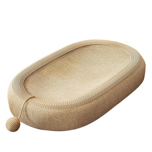 NIDONE Katzenkratzer Katzenkratzer 3 in 1 Sisal Cat Kratzplatte, 22 ovaler Katzenkratzer mit Spielzeugkugeln Keine Trümmer Kratzerresistent Beste Both Anti-Skid CAT Catch SCHREIBEN FÜR INNEN Katen NIDONE Katzenkratzer Katzenkratzer 3 in 1 Sisal Cat Kratzplatte, 22 ovaler Katzenkratzer mit Spielzeugkugeln Keine Trümmer Kratzerresistent Beste Both Anti-Skid CAT Catch SCHREIBEN FÜR INNEN Katen von NIDONE