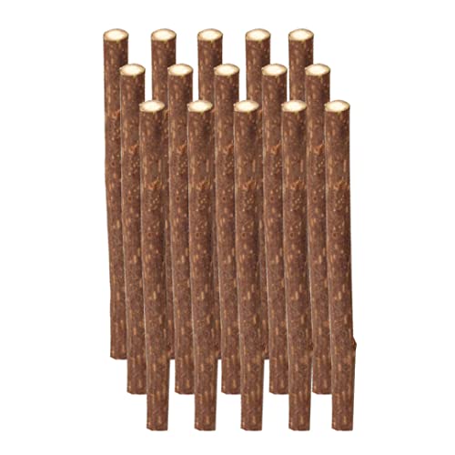 NIDONE Catnip Sticks natürliche Silvervine Matatabi -Kaustangen Molaren Spielzeug für Katzenzähne, 15pcs, Silvervine für Katzen von NIDONE