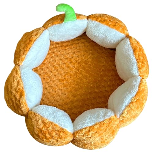 NIDONE Kürbiskatzenbett 16, 5 Zoll süßes gemütliches Plüsch Halloween Hundebett mit abnehmbarem Padwinddicht Warmer Komfort für Welpen und Kätzchen NIDONE Kürbiskatzenbett 16, 5 Zoll süßes gemütliches Plüsch Halloween Hundebett mit abnehmbarem Padwinddicht Warmer Komfort für Welpen und Kätzchen von NIDONE