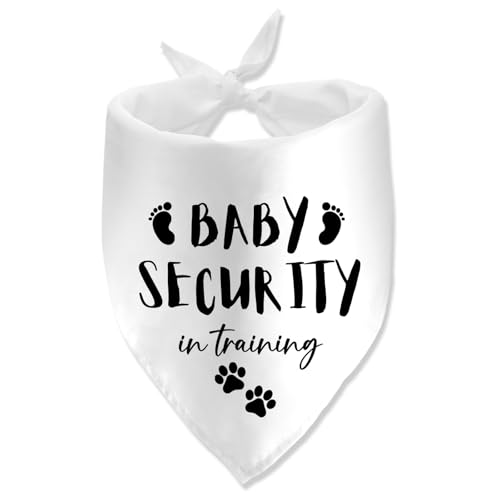 Baby Security in Training Printed Dog Bandana Pet Scarf Dog Pregnancy Announcement Bandana Pregnancy Dog Bandana for Dogs Pet Accessories for Dog Lovers Pregnancy Reveal Ideas von NIEBYI