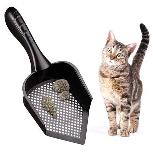 NIEBYI Kunststoffschaufel für Katzen, zweite Schaufel, schwarze Sandschaufel, 30,5 x 12,7 cm NIEBYI Kunststoffschaufel für Katzen, zweite Schaufel, schwarze Sandschaufel, 30,5 x 12,7 cm von NIEBYI