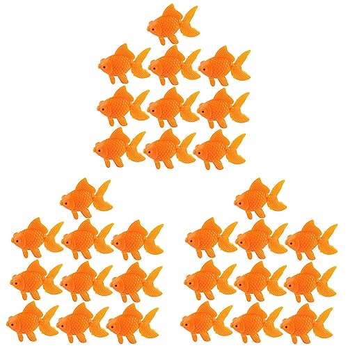 NIEI Aquarium Orange Kunststoff Goldfisch Verzierung Aquarium Dekoration 30 Stueck von NIEI