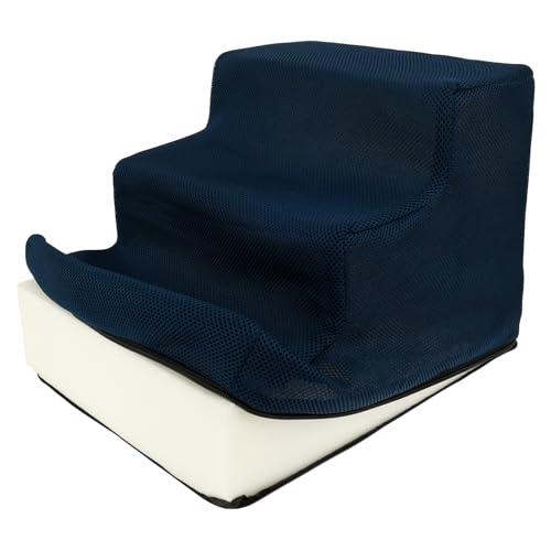 Hundetreppe für Bett, 3-stufige Hundetreppe aus hochdichtem Schaumstoff mit abnehmbarem Bezug, rutschfeste Haustiertreppe für kleine Hunde und Katzen, 35 x 39 x 27 cm, Haustier-Trittleiter für Sofa Hundetreppe für Bett, 3-stufige Hundetreppe aus hochdichtem Schaumstoff mit abnehmbarem Bezug, rutschfeste Haustiertreppe für kleine Hunde und Katzen, 35 x 39 x 27 cm, Haustier-Trittleiter für Sofa von NIHUIFDPY