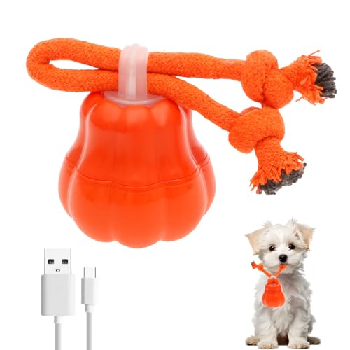Interaktives Hundespielzeug, Ball gegen Langeweile, beweglicher intelligenter automatischer aktiver Rollball mit Schwanz für kleine Hunde, wiederaufladbares LED-Spielzeug für Welpen und Haustiere Interaktives Hundespielzeug, Ball gegen Langeweile, beweglicher intelligenter automatischer aktiver Rollball mit Schwanz für kleine Hunde, wiederaufladbares LED-Spielzeug für Welpen und Haustiere von NIHUIFDPY