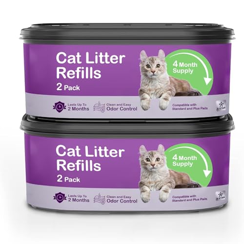 Nachfüllpackungen für Katzenstreu, kompatibel mit Litter Genie und Pet Genie Eimer, 2 Stück Nachfüllpackungen für Katzenstreu, kompatibel mit Litter Genie und Pet Genie Eimer, 2 Stück von NIIYOCA