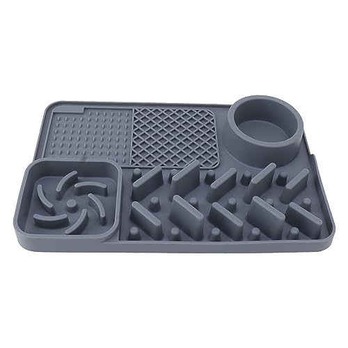 Hunde Lick Matte, Leckmatte für Hunde Katzen, Silikon -Hundekatze Slow Feeder für Angstlinderung Haustier Licking Matte für Haustierpflege Baden und trainieren Hunde Lick Matte, Leckmatte für Hunde Katzen, Silikon -Hundekatze Slow Feeder für Angstlinderung Haustier Licking Matte für Haustierpflege Baden und trainieren von NINESHE