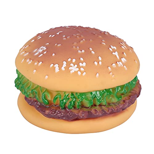 NINESHE Haustier Hamburger Kauspielzeug, Gummi Hundequietschen Kauspielzeug, Haustier Hamburger Spielzeug, Welpen Kauspielzeug für Hunde NINESHE Haustier Hamburger Kauspielzeug, Gummi Hundequietschen Kauspielzeug, Haustier Hamburger Spielzeug, Welpen Kauspielzeug für Hunde von NINESHE
