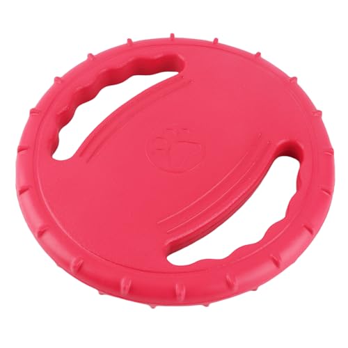 NINESHE Hundefliegerscheibe, 2 Seiten Hohl Flexible, Quietschende Sound Haustier Training, Flyer Fetch Spielzeug für Strand, See, Teich, Pool und Poolseite Am Pool. (Rot) von NINESHE