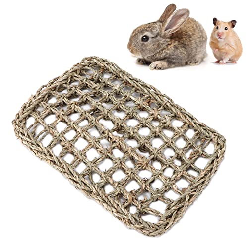 NINESHE Kaninchen Seegras Aktivitätsmatte für Haustiere Zum Kauen Gewebter Seegrasschutzkauen Spielzeugmatte Kaninchen Kauen Spielzeug für Chinchillas, Hamster und Meerschweinchen NINESHE Kaninchen Seegras Aktivitätsmatte für Haustiere Zum Kauen Gewebter Seegrasschutzkauen Spielzeugmatte Kaninchen Kauen Spielzeug für Chinchillas, Hamster und Meerschweinchen von NINESHE